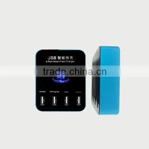 Plug-in Type USB Charger Adapter for Smart Phones and Tablets- 4 USB Ports thumbnail-3