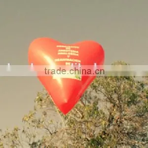 Advertising Helium Inflatable Red Heart/ Heart-shaped Inflatable Balloon thumbnail-1