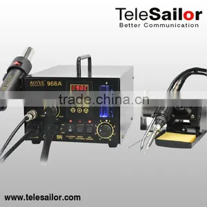 Authorized Agent-3 in 1 Soldering Station for Aoyue 968A+, With Hot Air Gun, Soldering Iron thumbnail-1