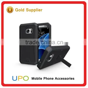 [UPO] 3 in 1 TPU + PC Shockproof Tank Kickstand Phone Cases for Samsung Galaxy S7 With Waterproof Screen Protector thumbnail-4