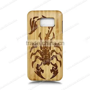 EXW Price Wooden Phone Case Mobile Phone Case With Laser For Samsung Galaxy S6 Case. thumbnail-1