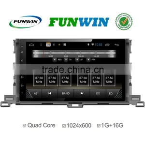 Funwin Android 4.4.2 Car Dvd Player Touch Screen for Toyota HIGHLANDER 2015 Car Dvd WIFI 3G Mirror Link thumbnail-1