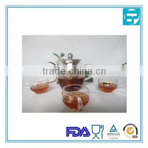 300ml Pyrex Glass Teapot With Infuser thumbnail-1