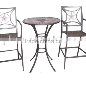 Metal KD Outdoor Bistro Furniture Set thumbnail-1