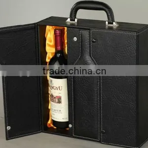 Portable High Quality Leather Wine Box thumbnail-2