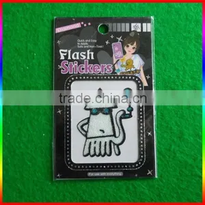 3D Cat Glitter Powder Decorations Sticker thumbnail-3