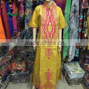 Bazin Riche Dress 2016 New Brocade Dashiki African Bazin Riche Embroidery thumbnail-5