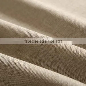 Simple Plain Linen Eyelet Curtain for Home Hotel Cafe Office thumbnail-3