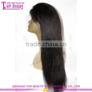 Indian Remy Human Hair Wigs Light Italian Yaki Straight Lace Front Wigs With Baby Hair 130% Density Yaki Wigs thumbnail-4