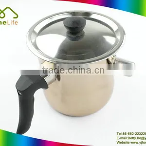 Kitchenware Cooking Tools Stainless Steel Double Wall Milk Warmer Jar Chocolate Pot thumbnail-1