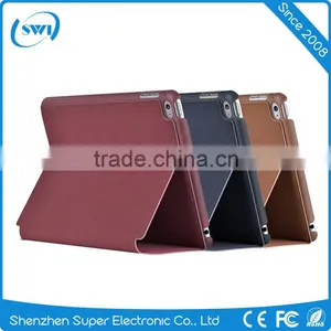 Shockproof PC Back Shell Smart Sleep Wake Stand Leather Case for IPad Mini 4 thumbnail-5