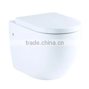 European Popular Design Ceramic Wall Hung Toilet thumbnail-3