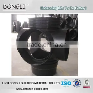 Supply HDPE Inspection Manhole PE Corrugated Drainage Pipe Connection Fitting thumbnail-1