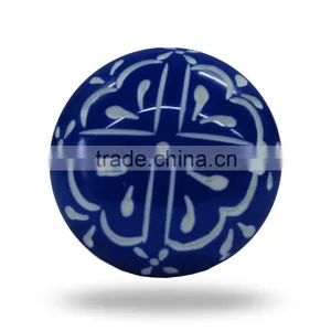 Resin Blue Carving Knob thumbnail-3