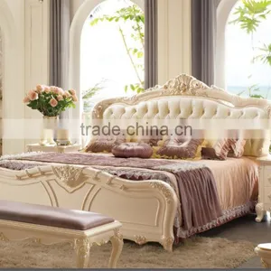 2016 Antique Style Royal Gorgeous Wooden Furniture Bedroom Set thumbnail-1