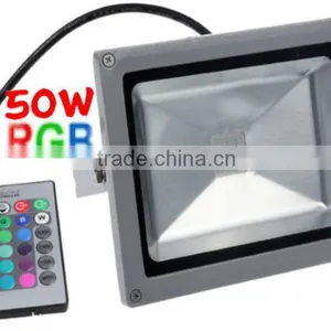 Waterproof Remote Control Led Rgb Flood Light 50w thumbnail-1