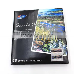 Free Sample 12ml 18colors Gouache Paint Set thumbnail-3
