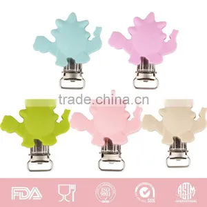 Food Grade Cute Baby Sleep Soft Silicone Pacifier Clips for Teething Baby thumbnail-2