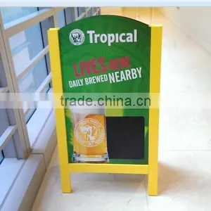 Wooden a Frame Chalk Board Sign Folding Sandwich Boards Signs thumbnail-6