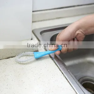 Double Brush Kitchen Gas Range Groove Cleaning Brush Multi-purpose Handheld Grooved Door Gap Brush thumbnail-3