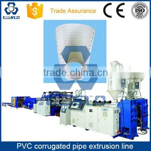CE STANDARD HIGH PERFORMANCE PVC DOUBLE WALL CORRUGATED PIPE MAKING MACHINERY thumbnail-1