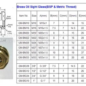 BSP 1/2 ROUND OIL LEVEL SIGHT GLASSES CIRCULAR BRASS SIGHT GLASS thumbnail-3