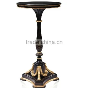 Bisini Luxury Small Round High Coffee Table, Small Round High Side Table, Living Room Small Round Table thumbnail-1