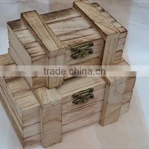Custom Solid Wooden Gift Keepsake Box For Cards thumbnail-1