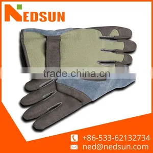 Leather Palm Customized Labour Protection Gardening Gloves Bulk thumbnail-1