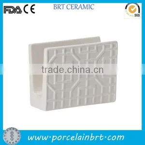 Italy Style White Ceramic Table Tissue Holder thumbnail-1