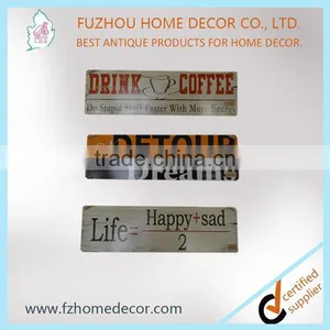 Wholesale Gift Vintage Plaque Tin Metal Words Signs thumbnail-1