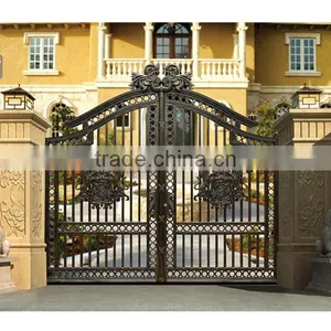 Garden Decoration Powder Coated Cast Aluminum Metal Garden Door Gate thumbnail-1