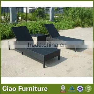Durable Plastic Rattan Furniture Wicker Furniture Lounge Suite With Side Table thumbnail-2