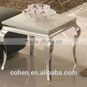 Modern Style Square Stainless Steel Marble Top Side/end Table With High Quality thumbnail-2
