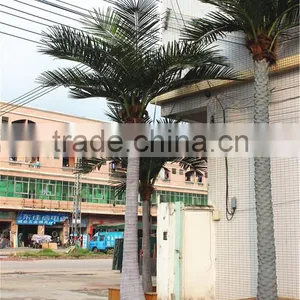 Home Garden Decoration 100cm to 1000cm Height Artificial Indoor Live Plastic Ficus Red With Green Palm Tree EZLS05 1006 thumbnail-2