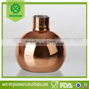 Hand Made Top Grade Bright Electroplate Color Glass Vase Style thumbnail-1