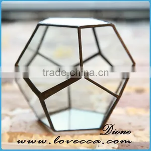 Polygonal Geometric Glass Terrarium Wholesale Container thumbnail-3