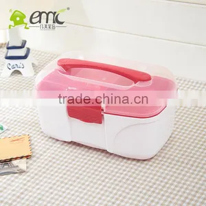 Plastic Storage Box for Medicine, Plastic Storage Box With Handle and Lid thumbnail-5