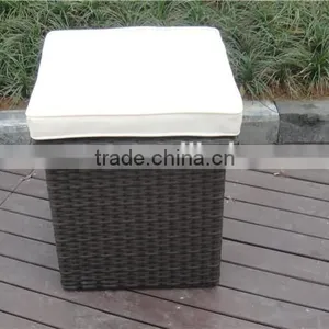 Outdoor Furniture Waterproof Rattan Storage Boxs With Cushion thumbnail-1
