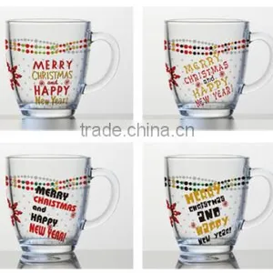 330ml Water Glass Mug With Ocean Color Design thumbnail-5