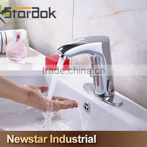 Star.aok Modern Design Chrome Plated Brass Wash Basin Sensor Faucet thumbnail-2