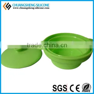 Silicone Folding Puppy Food Bowl, Collapsible Silicone Bowls, Thermos Food Bowl thumbnail-5
