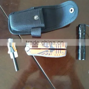 Pouch Kit With Fire Starter and Flashlight With Multi-tool thumbnail-2