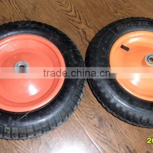 Size 13x3 Wheel Top Quality Rubber Wheel With Steel Rim 13*3 thumbnail-5