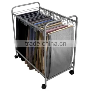18 Pairs Rolling Plants Organizer Rack , Dynamics Rolling Pants Trolley thumbnail-2