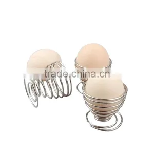 Kitchen Gadget Stainelss Spring Wire Egg Cup Holder thumbnail-1