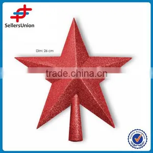 Color Printing Red Star Shape Christmas Tree Decoration thumbnail-1