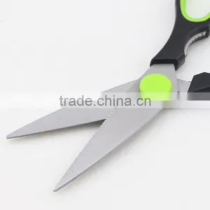 Green Handle Stainless Steel High Quality Multi Kitchen Scissors thumbnail-2