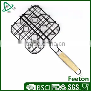 Non-stick 9-burger Grill Basket thumbnail-1