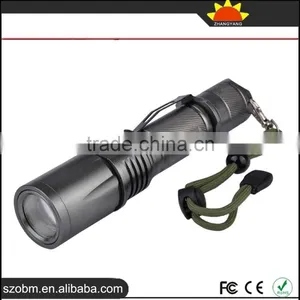 Wholesale HT-1690 T6 LED Focus Adjustable Zoomable LED Flashlight Torch With Magnetic Control thumbnail-1